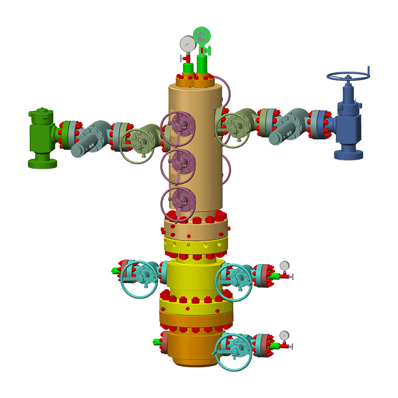 رأس البئر وشجرة X-mas assy